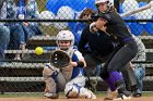 Softball vs Emerson  Wheaton College Softball vs Emerson College in game 2 of their doubleheader. - Photo by Keith Nordstrom : Wheaton, Softball